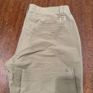 Under Armour Men’s 36X30 Beige Match Play Golf Pants All Season Gear